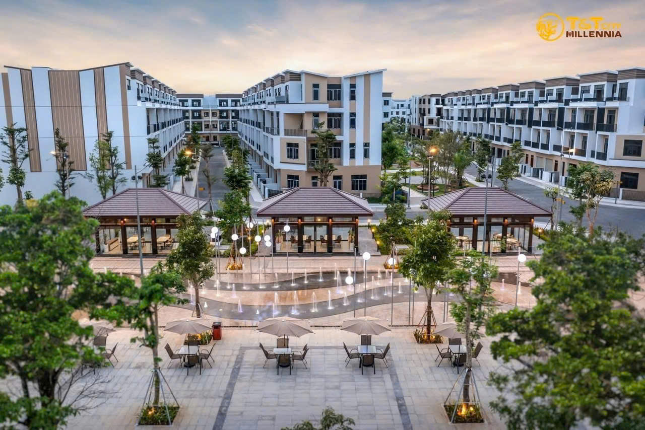 Hiện trạng khu đô thị đã hoàn thiện 1 số phân khu